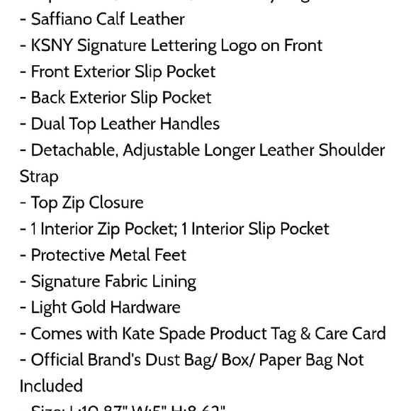 Kate Spade Burgundy and Cream Handbag - Picture 4 of 8